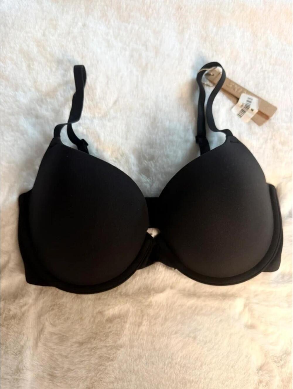 SKIMS Fits Everybody Push-Up Demi Bra Onyx 32D NWT